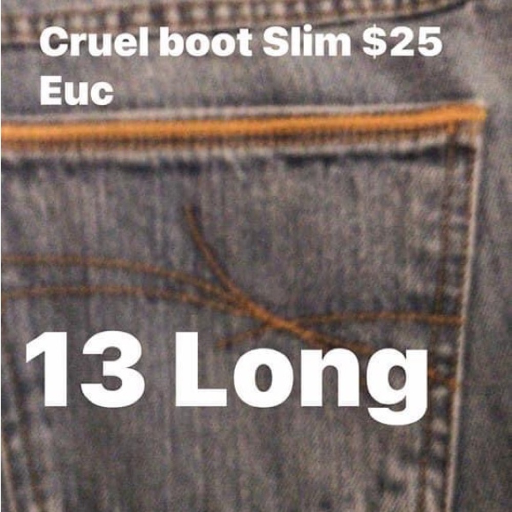 Just wash never wore . Great condition 13 Long cruel Girl